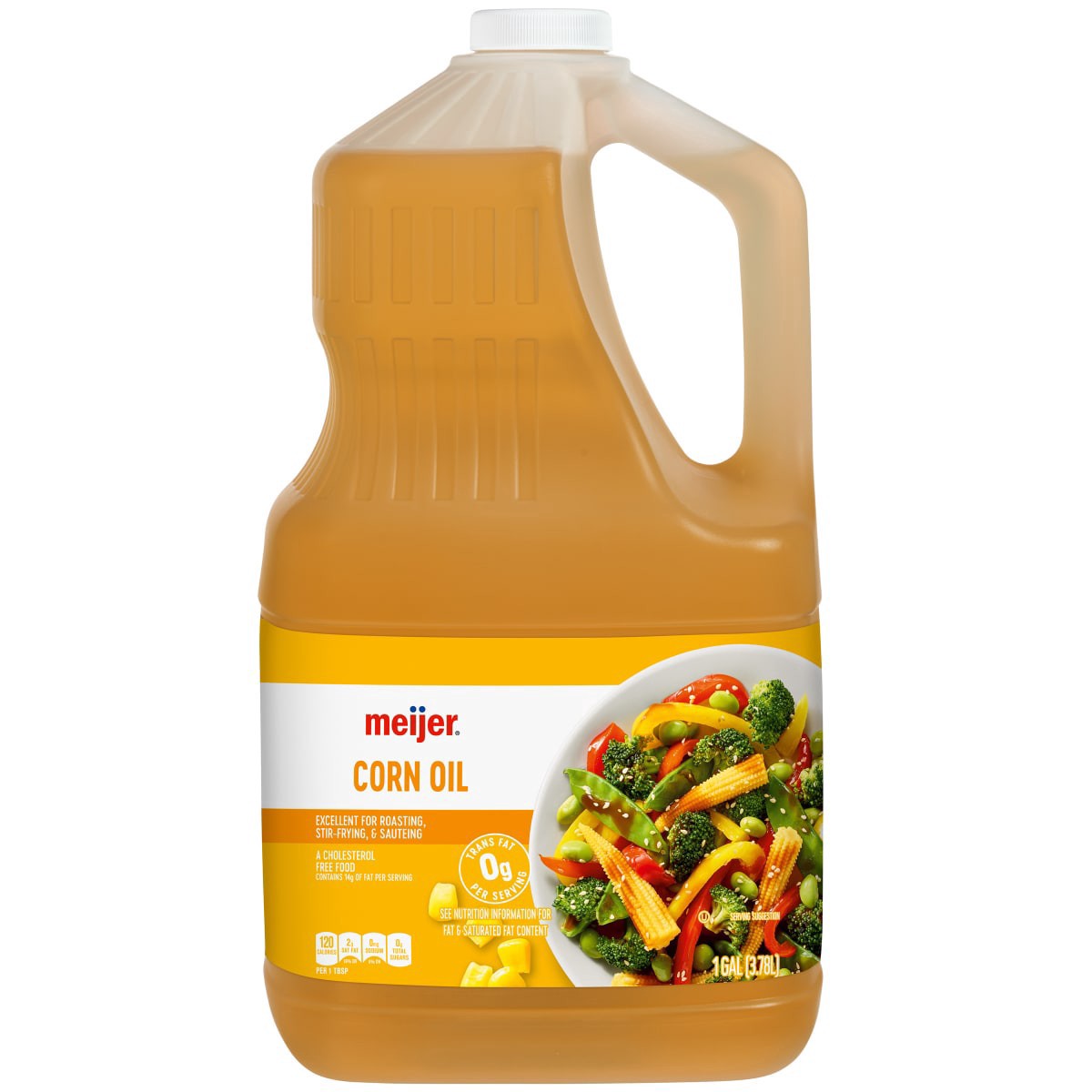 slide 1 of 9, Meijer Corn Oil, 128 oz