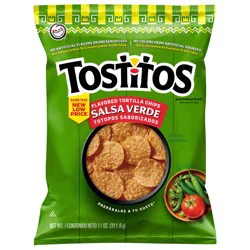Tostitos Tortilla Chips Salsa Verde Flavored 11 Oz