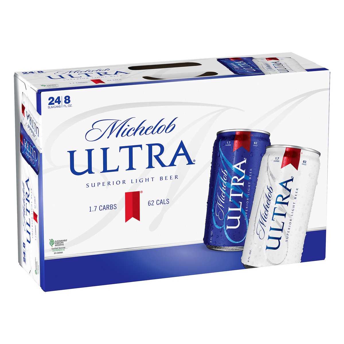 slide 5 of 8, Michelob Ultra Light Beer, 24 Pack 8 fl. oz. Cans, 24 ct; 8 fl oz