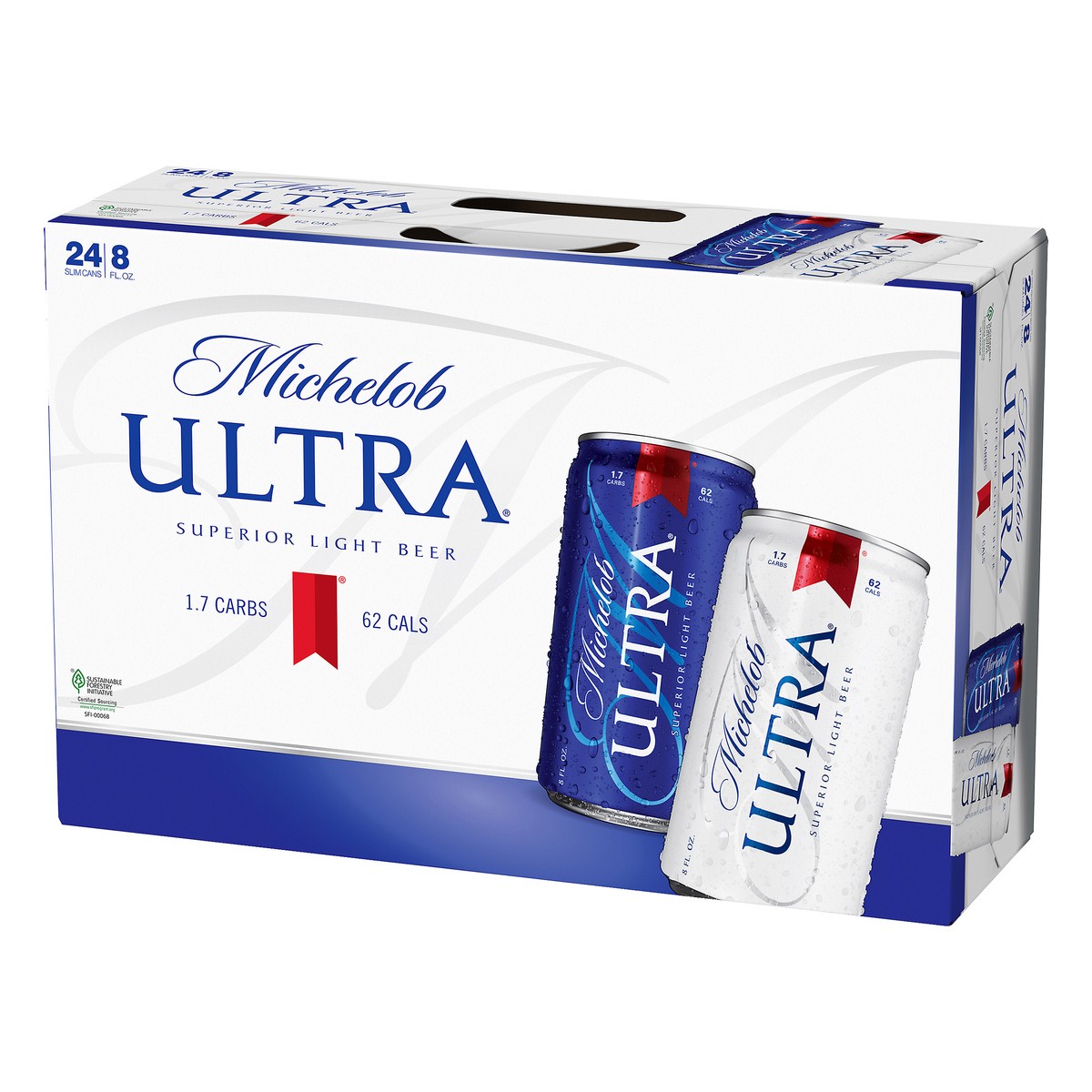 slide 3 of 8, Michelob Ultra Light Beer, 24 Pack 8 fl. oz. Cans, 24 ct; 8 fl oz