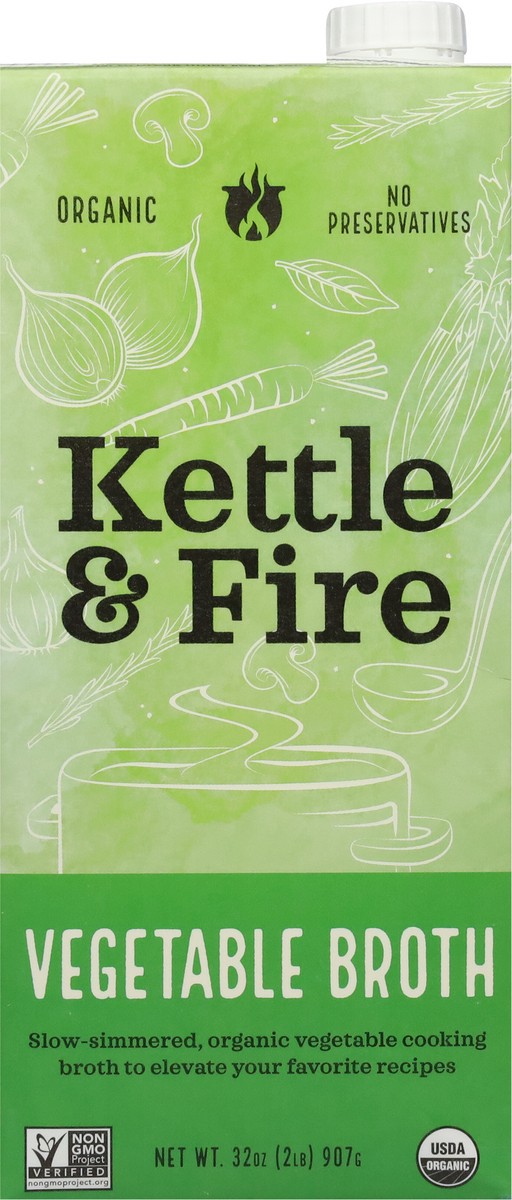 slide 7 of 9, Kettle & Fire Organic Vegetable Broth 32 oz, 32 oz