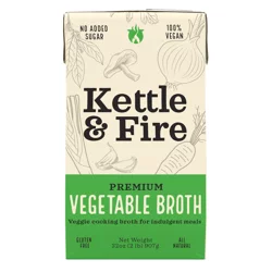 Kettle & Fire Organic Vegetable Broth 32 oz