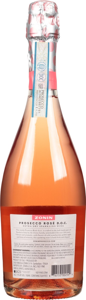 slide 2 of 9, Zonin Prosecco, Rose, 750 ml