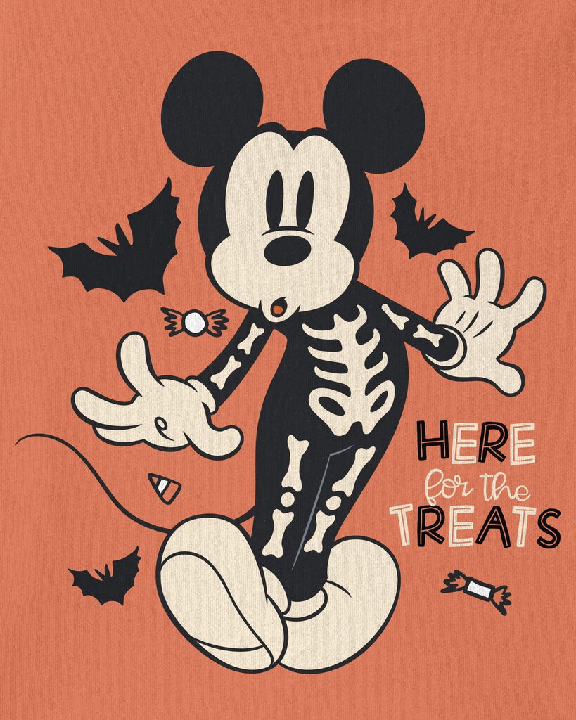 slide 3 of 3, Carter's Toddler Glow In The Dark Mickey Mouse Halloween Tee Multi 4T, 1 ct