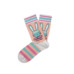 Two Left Feet Bunny Love Small Kid Socks