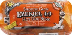 Ezekiel 4:9 Flourless Sprouted Grain The Original Hot Dog Buns 16 oz