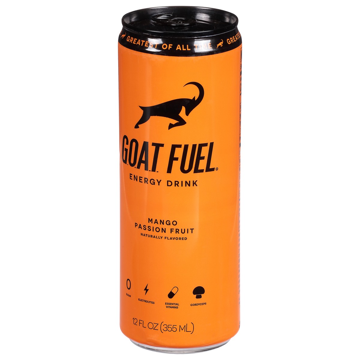 slide 12 of 14, G.O.A.T. Fuel Mango Passion Fruit Energy Drink - 12 fl oz, 12 fl oz