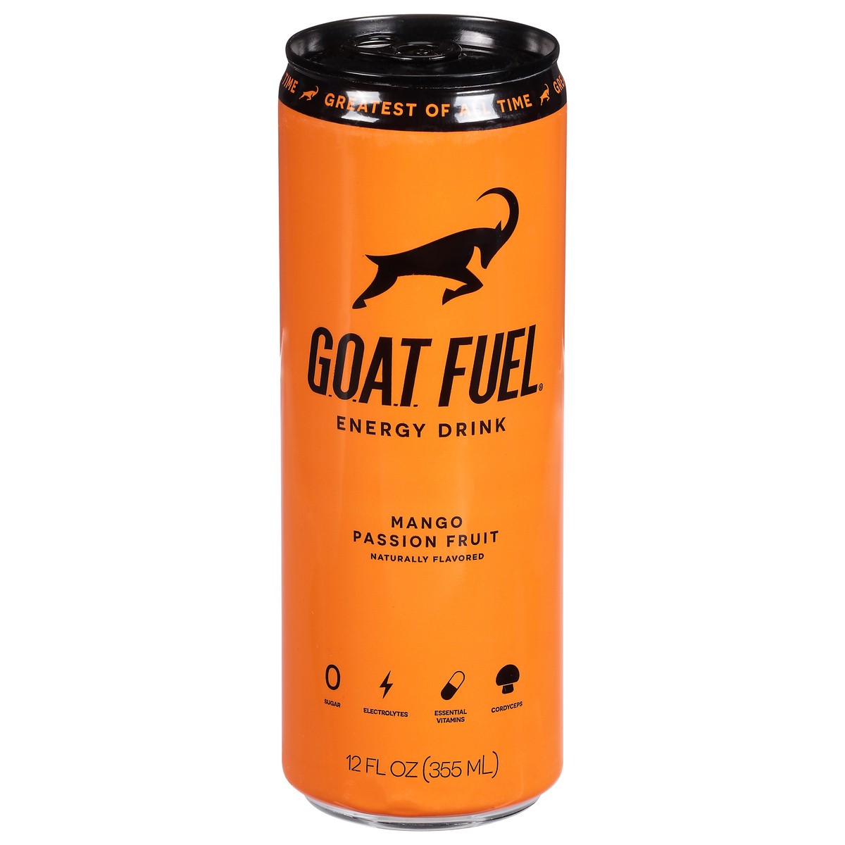 slide 1 of 14, G.O.A.T. Fuel Mango Passion Fruit Energy Drink - 12 fl oz, 12 fl oz