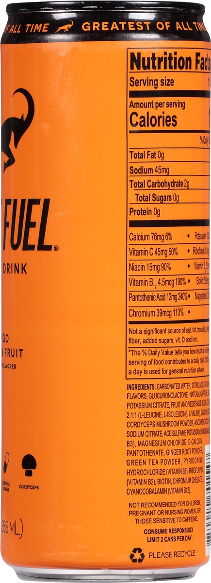 slide 8 of 14, G.O.A.T. Fuel Mango Passion Fruit Energy Drink - 12 fl oz, 12 fl oz