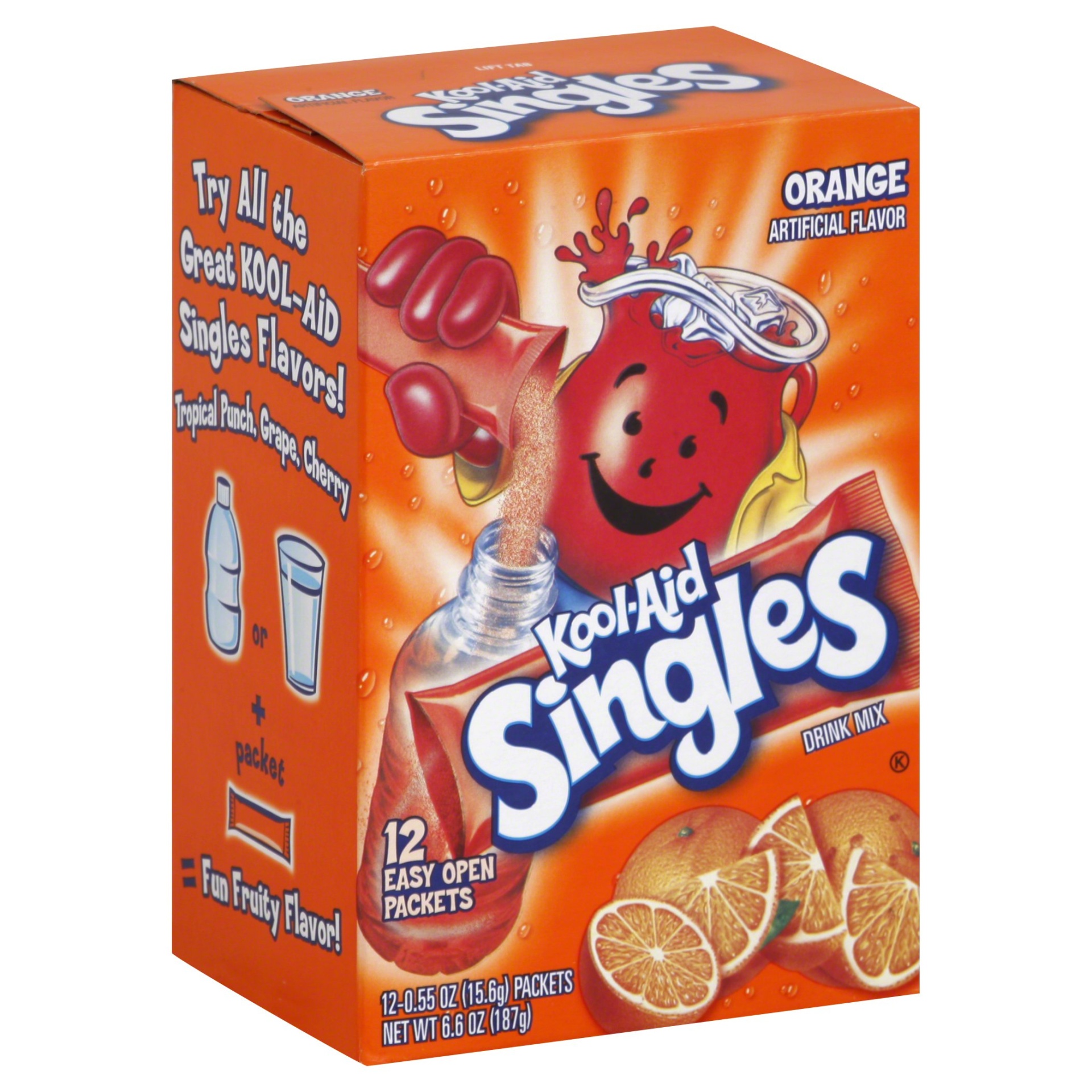 slide 1 of 3, Kool Aid Orange Singles - 12/ 6.6 oz, 12 ct; 6.6 oz