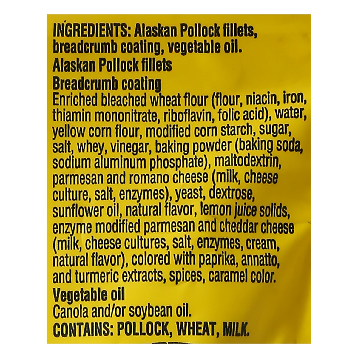 slide 3 of 12, Gorton's Gorton''s Parmesan Crusted Fish 100% Whole Fish Fillets (Not Minced), Wild Caught Alaskan Pollock, Frozen, 10 Count, 18.2 Ounce Resealable Bag, 10 ct