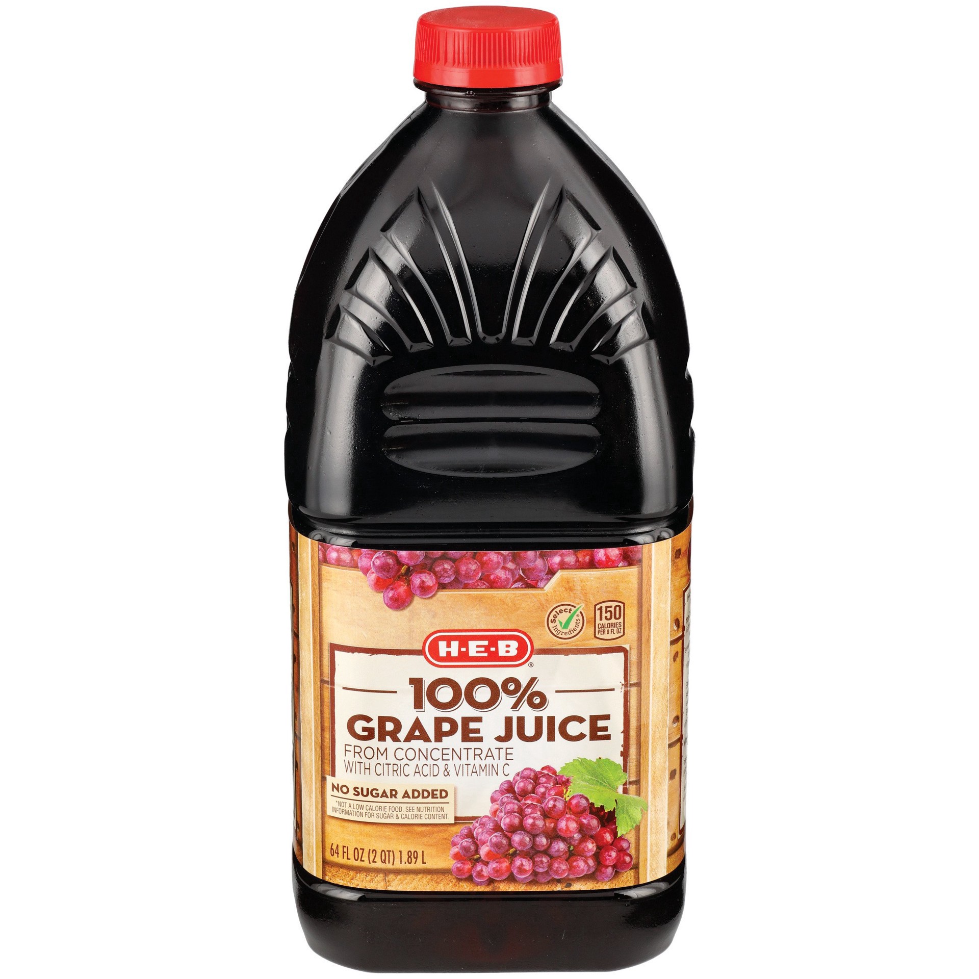 slide 1 of 1, H-E-B Its Juice 100% Grape Juice - 64 fl oz, 64 fl oz