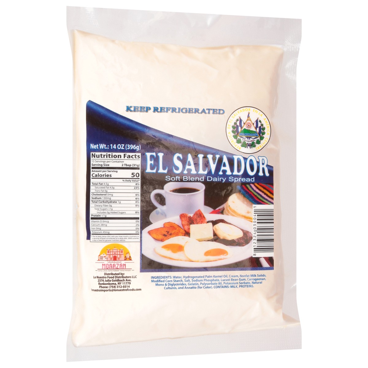slide 5 of 9, Lo Nuestro Foods El Salvador Soft Blend Dairy Spread 14 oz, 14 oz
