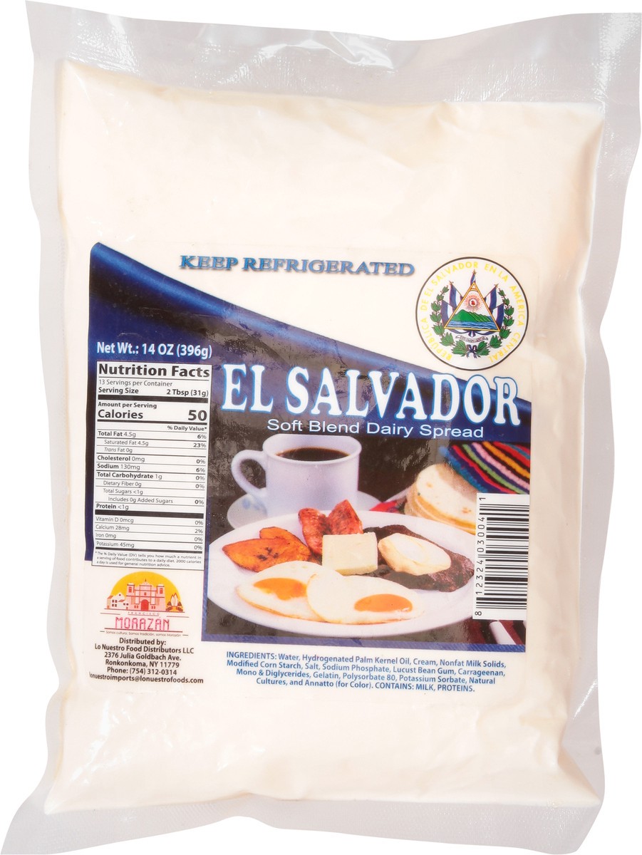 slide 3 of 9, Lo Nuestro Foods El Salvador Soft Blend Dairy Spread 14 oz, 14 oz