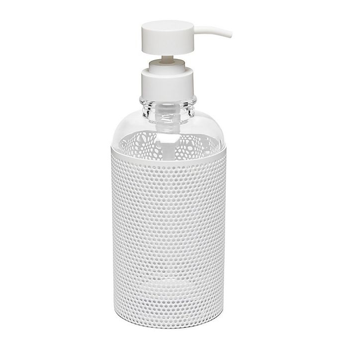 slide 1 of 1, Calvin Klein Donald Mesh Lotion Dispenser - White, 1 ct