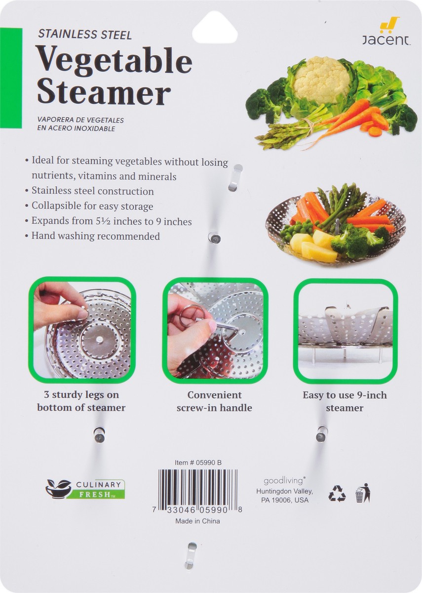 slide 5 of 8, Culinary Fresh Stainless Steel Vegetable Steamer 1 ea, 1 ct