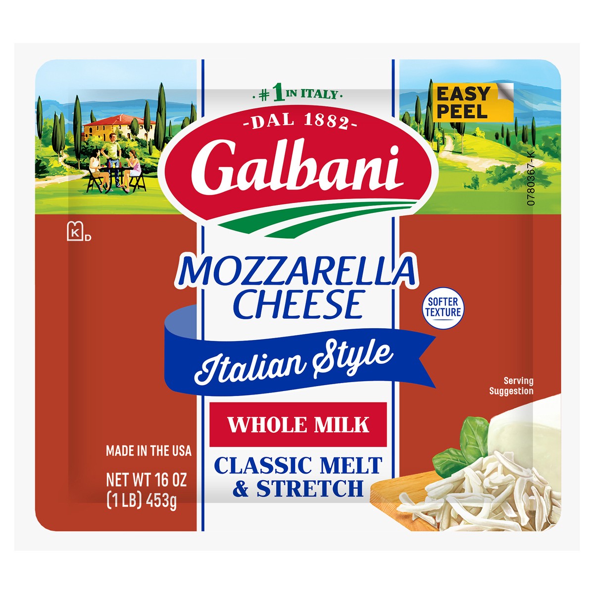 slide 1 of 10, Galbani 16oz Whole Milk Mozzarella, 16 oz