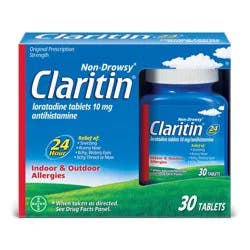 Claritin Non-Drowsy Indoor & Outdoor Allergies Tablets 10Mg