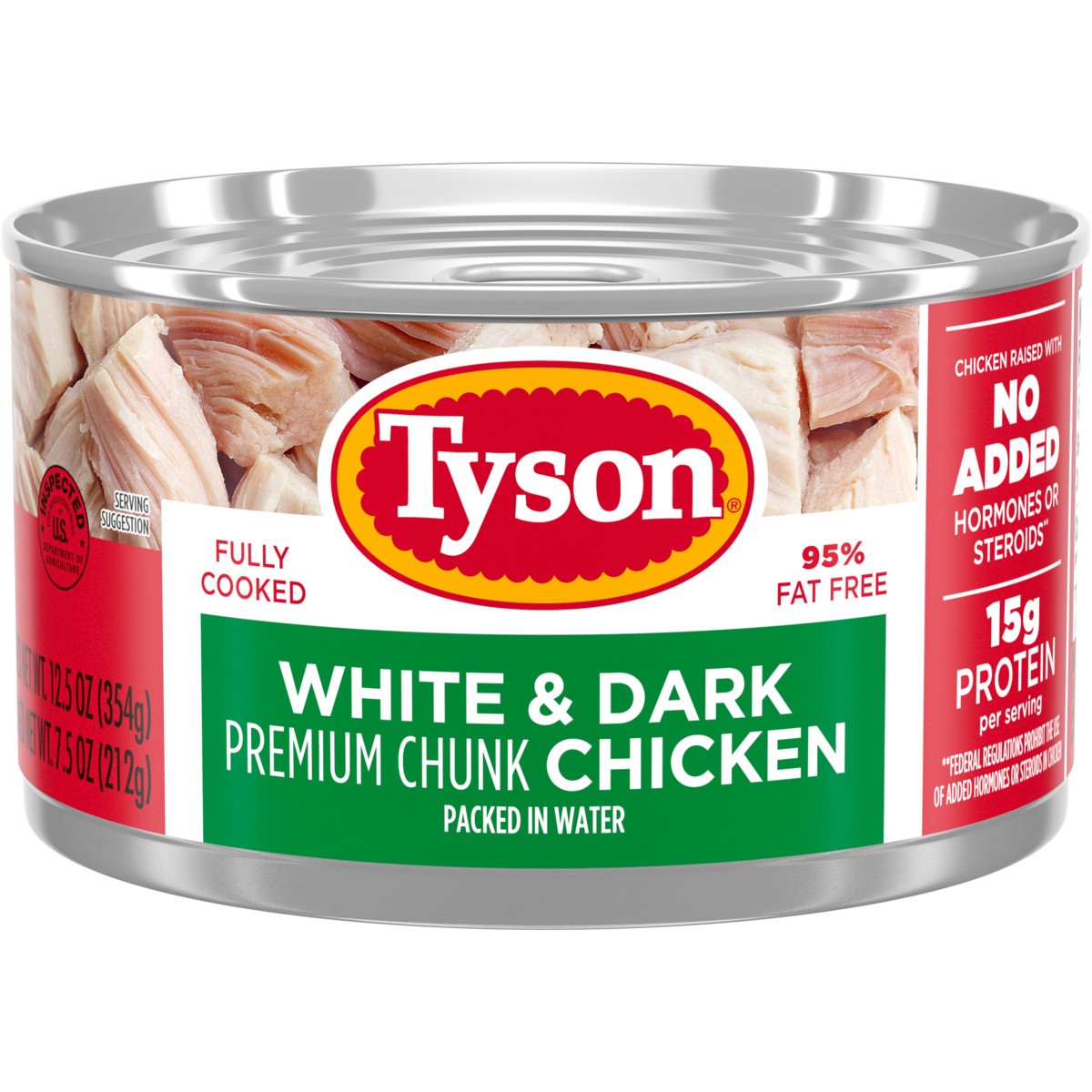 slide 1 of 5, Tyson Premium Chunk White & Dark Chicken, 12.5 oz., 354.37 g