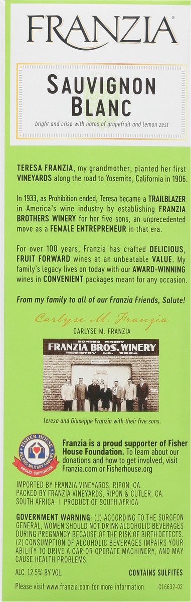 slide 8 of 9, Franzia Sauvignon Blanc 5 l, 5 liter