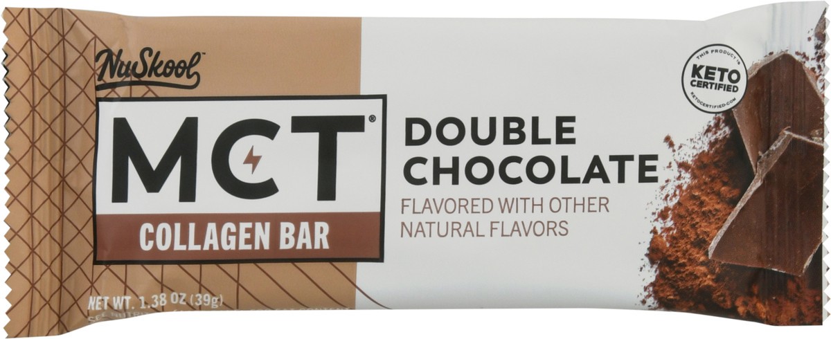 slide 10 of 13, NuSkool Double Chocolate Collagen Bar 1.38 oz, 1.38 oz