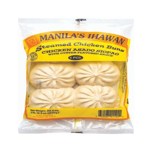 slide 1 of 1, Manila's Ihawan Manilas Steamed Chicken Bun, 28.5 oz