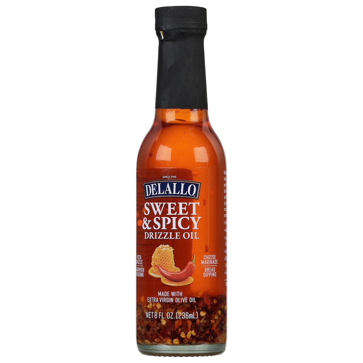 slide 8 of 14, DeLallo Sweet/Spicy Drizzle Oil, 8 oz