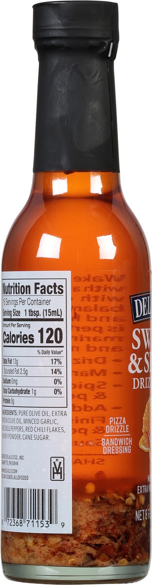 slide 12 of 14, DeLallo Sweet/Spicy Drizzle Oil, 8 oz