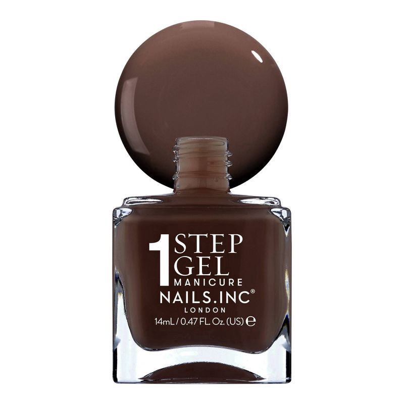slide 4 of 7, Nails Inc. Go Top Less Kourtney Nail Polish - Brown Creme - 0.47 fl oz, 0.47 fl oz