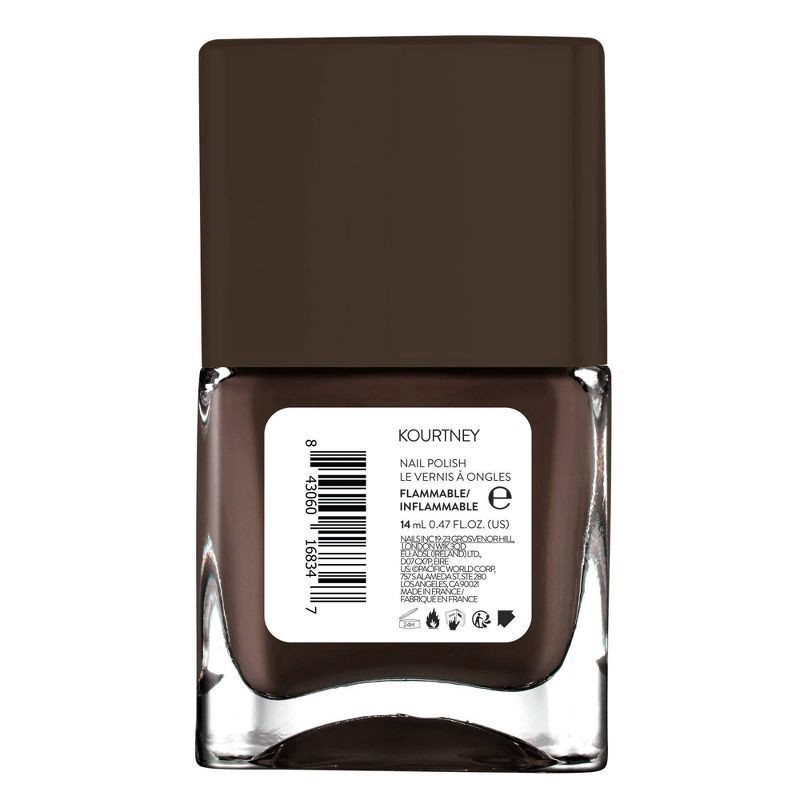 slide 5 of 7, Nails Inc. Go Top Less Kourtney Nail Polish - Brown Creme - 0.47 fl oz, 0.47 fl oz