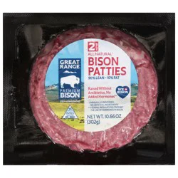 Great Range All Natural Bison Patties 2 ea