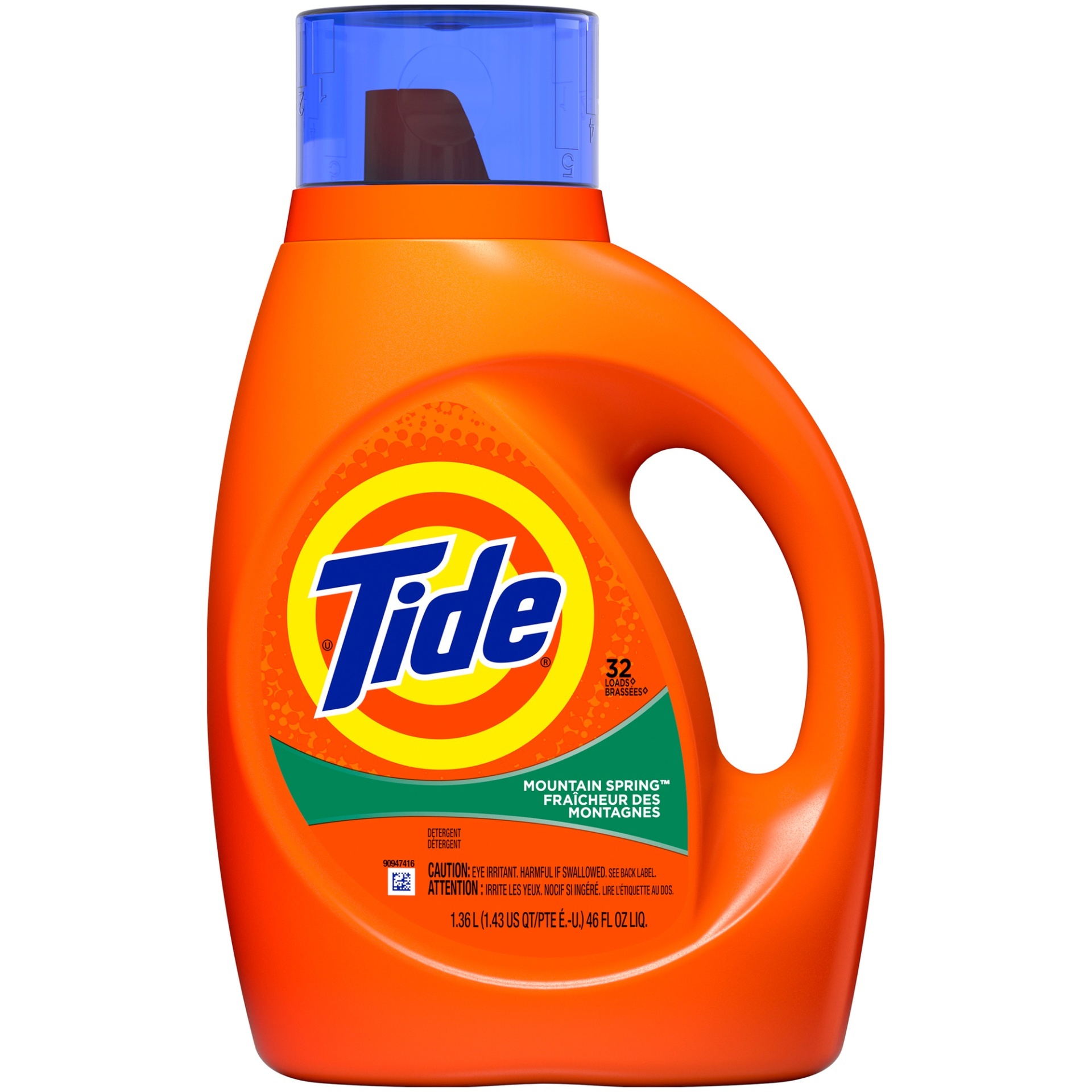 slide 1 of 1, Tide Liquid Laundry Detergent, Mountain Spring, 46 oz