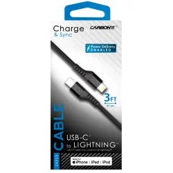 Custom Accessories CarbonXT 3-Foot USB-C to Lightning Cable
