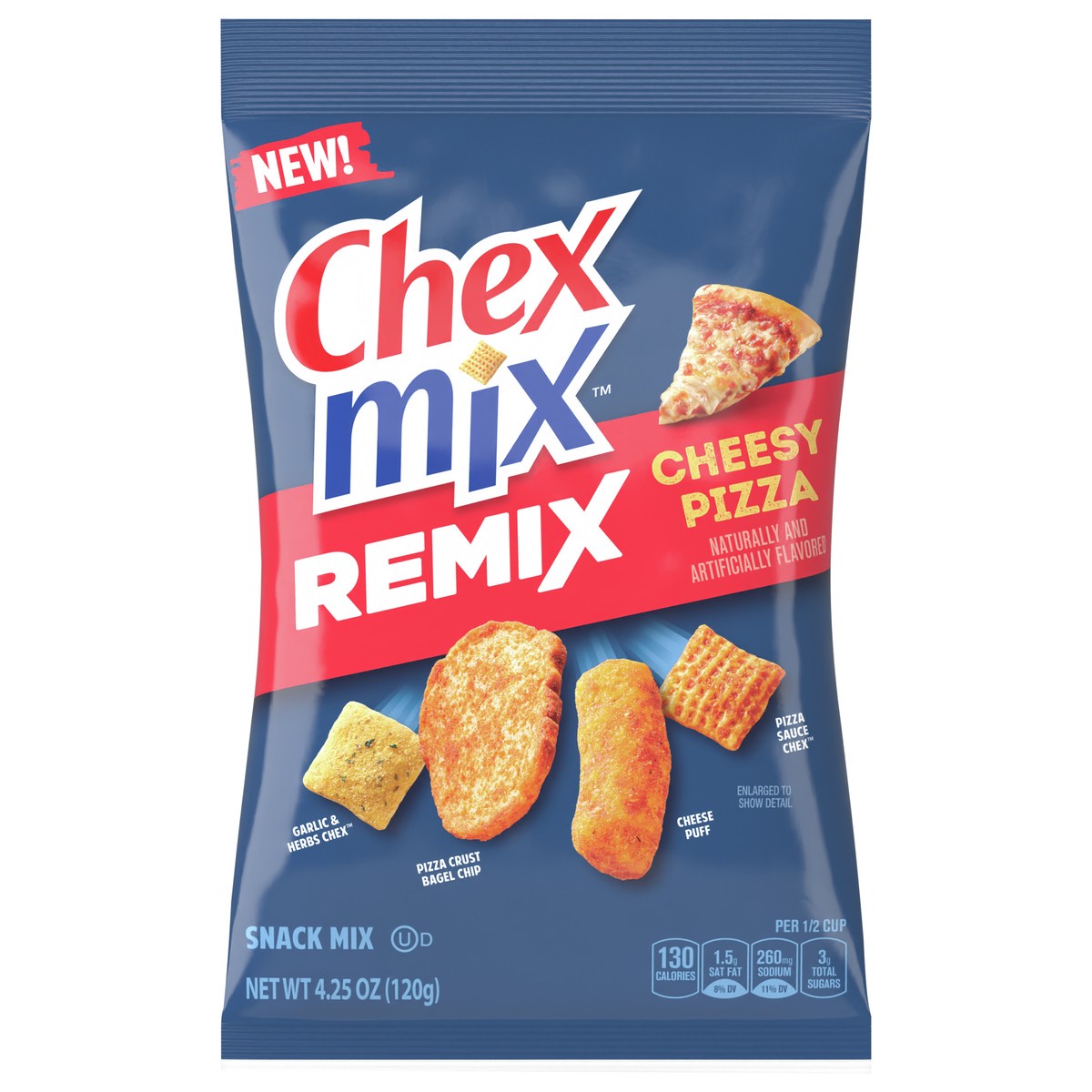 slide 3 of 13, Chex Mix Cheesy Pizza Snack Mix, 4.25 OZ, 4.25 oz