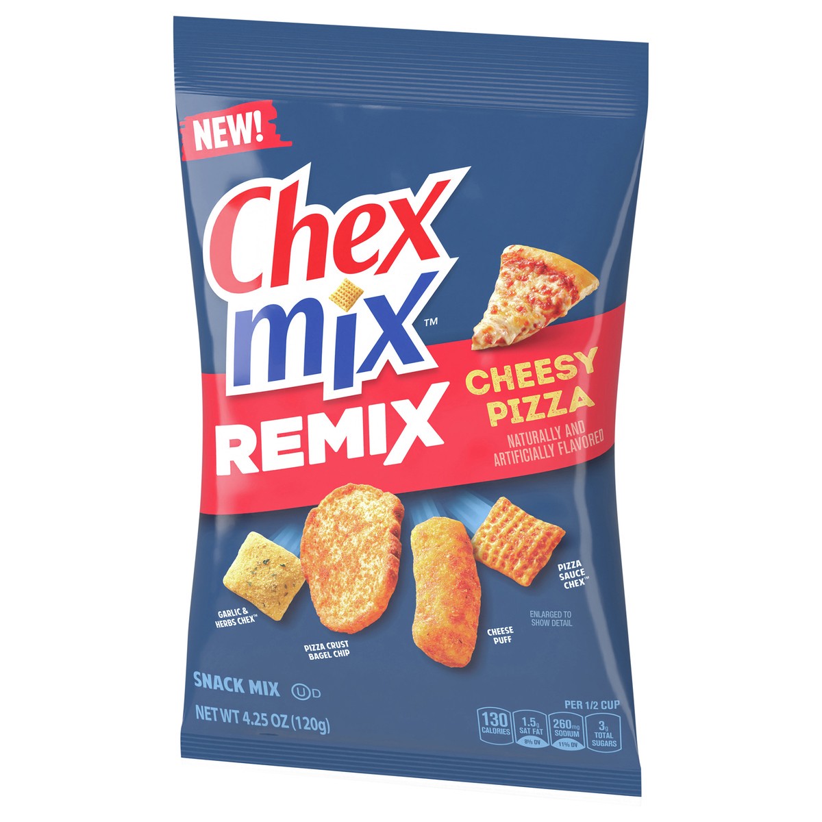 slide 2 of 13, Chex Mix Cheesy Pizza Snack Mix, 4.25 OZ, 4.25 oz