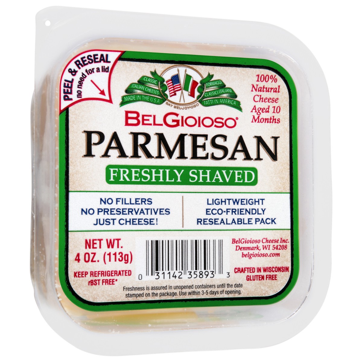 slide 9 of 14, BelGioioso Freshly Shaved Parmesan Cheese 4 oz, 4 oz