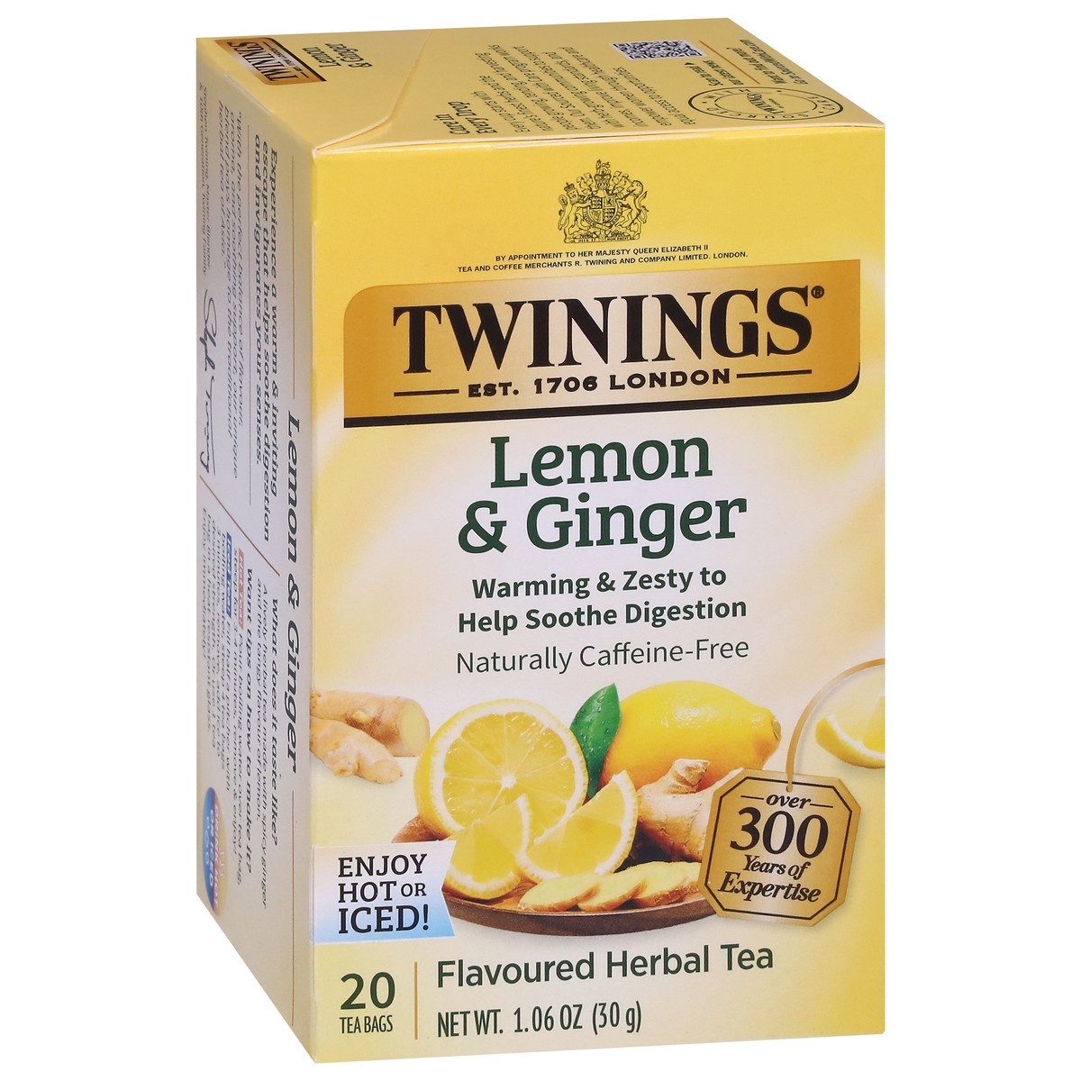 slide 8 of 9, Twinings Lemon & Ginger Herbal Tea 20 Tea Bags - 20 ct, 20 ct