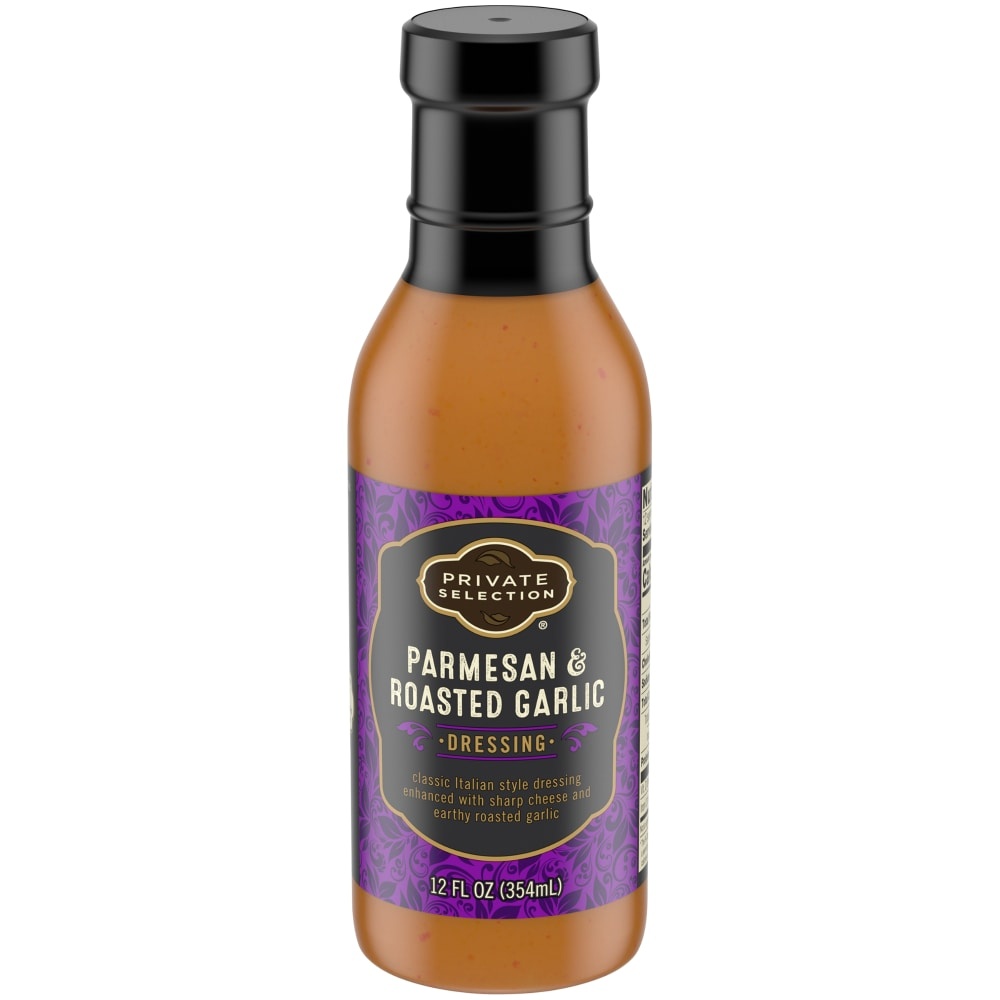 slide 1 of 1, Private Selection Parmesan Roasted Garlic Salad Dressing, 12 fl oz