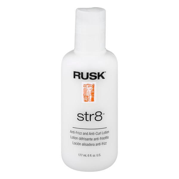 slide 1 of 1, Rusk Str8 Anti Frizz, 6 oz