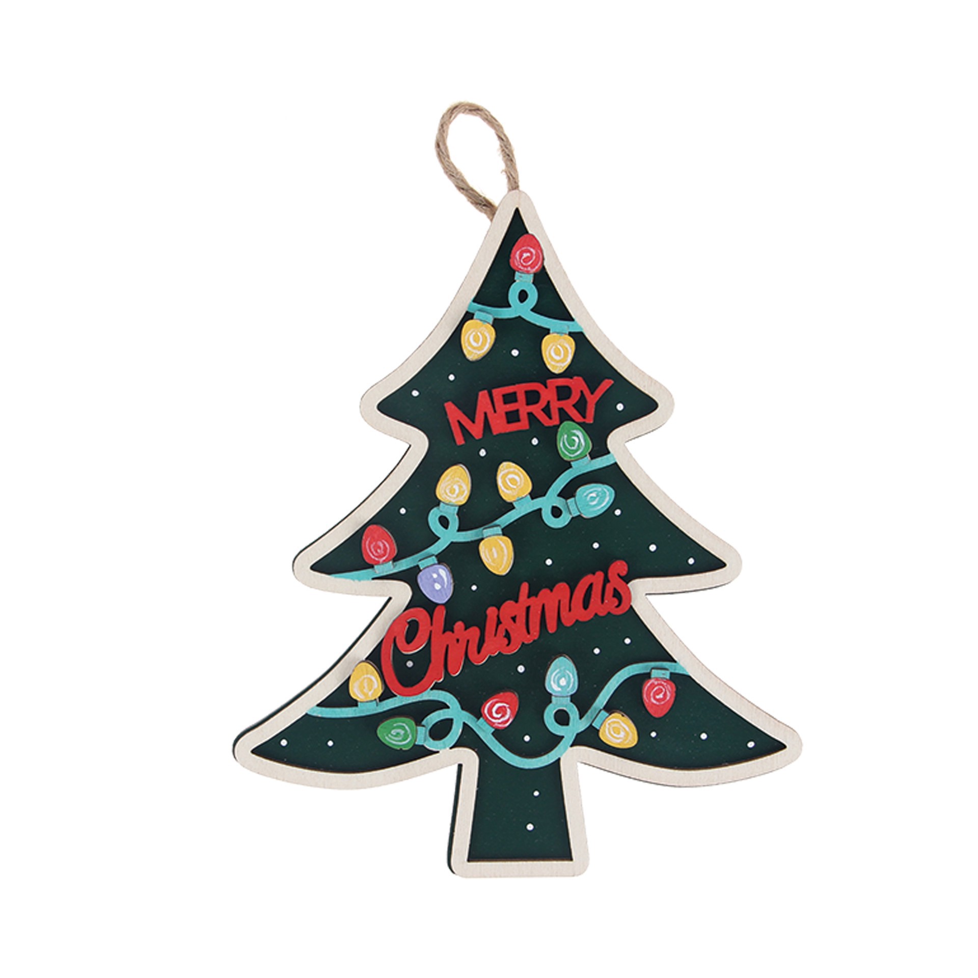 slide 3 of 4, 6" Merry Christmas Tree Diy Wood Decor Kit By Make Market, 5 in x 6 in