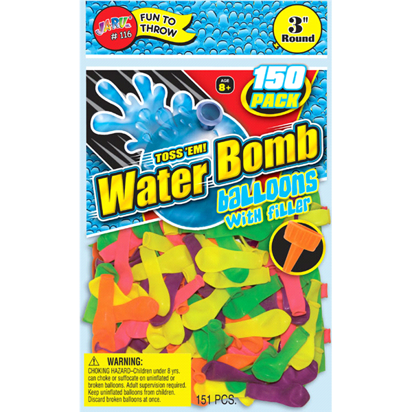 slide 1 of 1, Ja-Ru Water Bomb Balloons, 150 ct