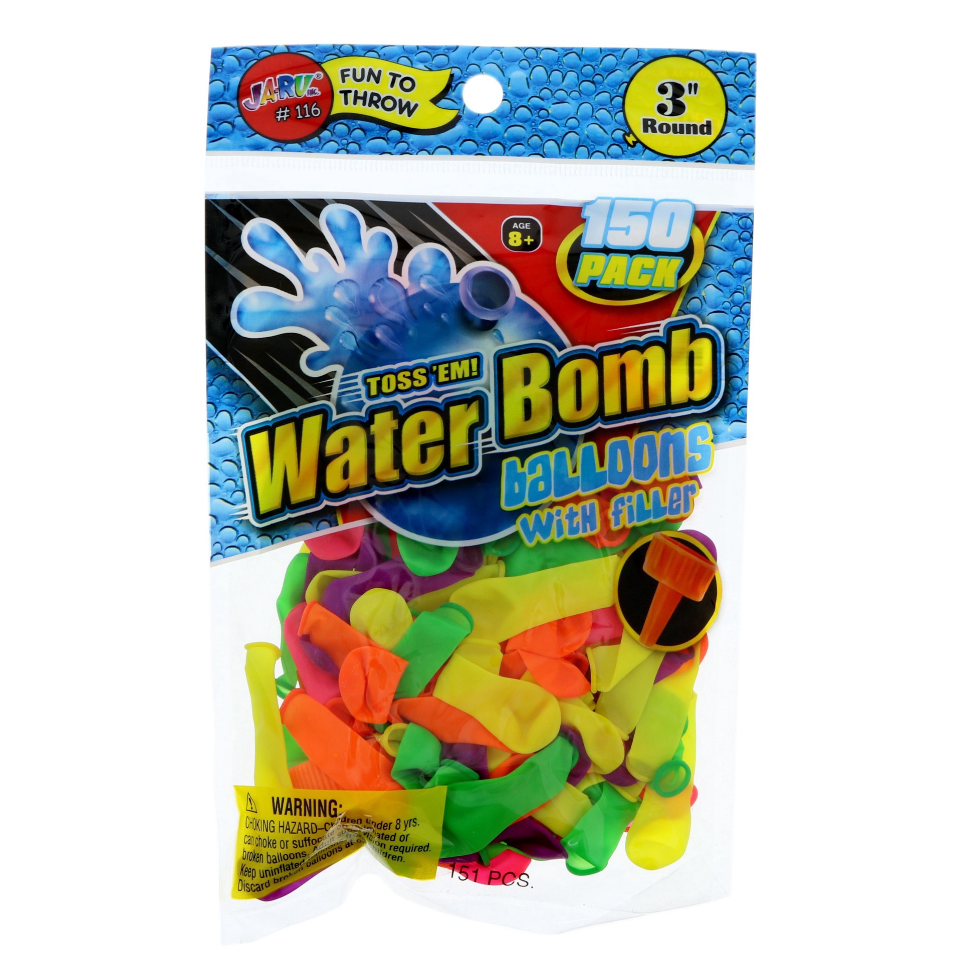 slide 1 of 1, Ja-Ru Water Bomb Balloons, 150 ct