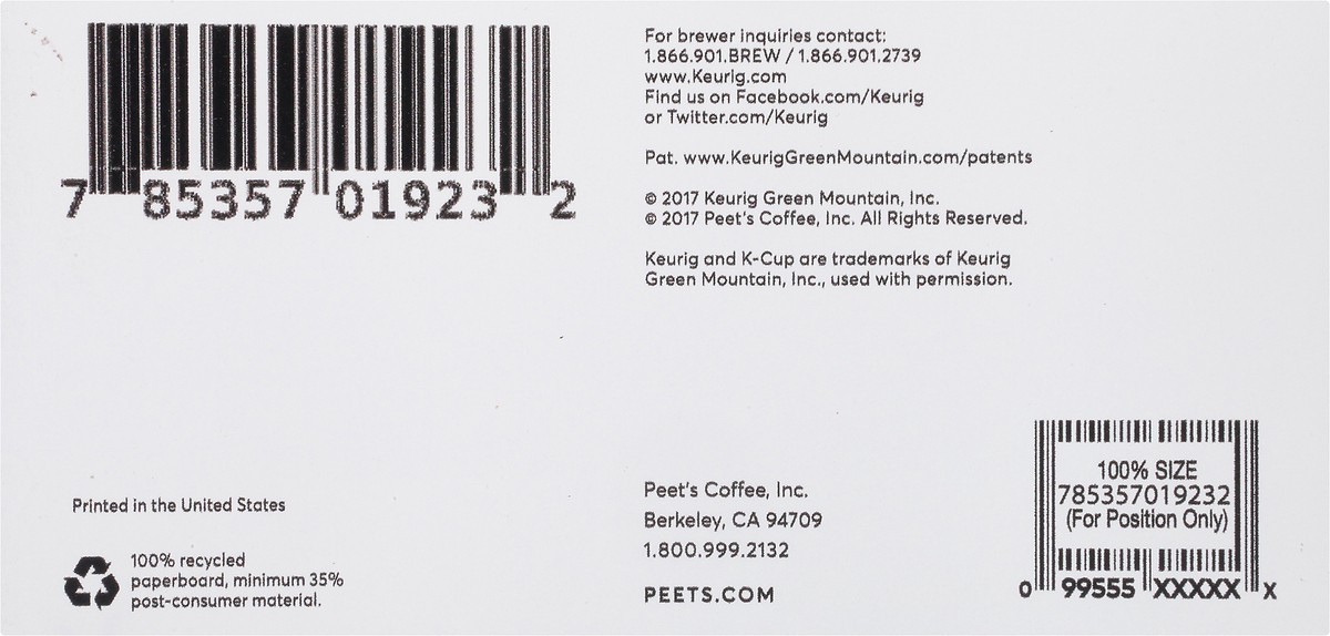 slide 5 of 13, Peet's Coffee Major Dickason's Blend Dark Roast Coffee K-cup Pods - 32 ct, 32 ct