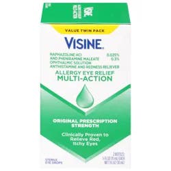 Visine Value Twin Pack Multi-Action Allergy Eye Relief 2 - 0.5 fl oz Bottles