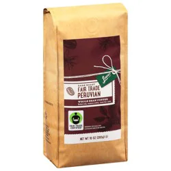 Lowes Foods Fair Trade Peruvian Dark Roast Whole Bean Coffee