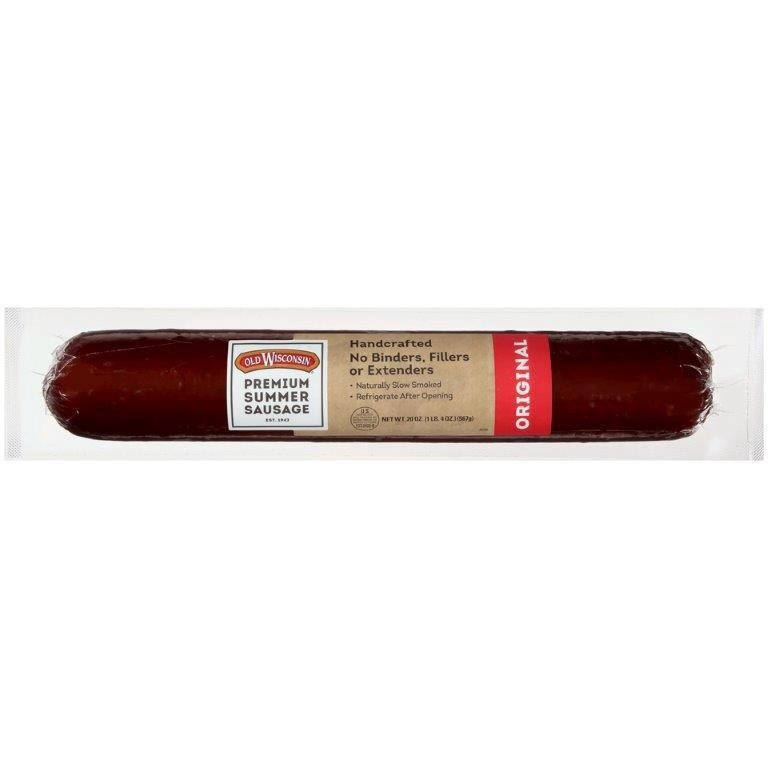 slide 1 of 7, Old Wisconsin Original Premium Summer Sausage 20 oz. Pack, 20 oz