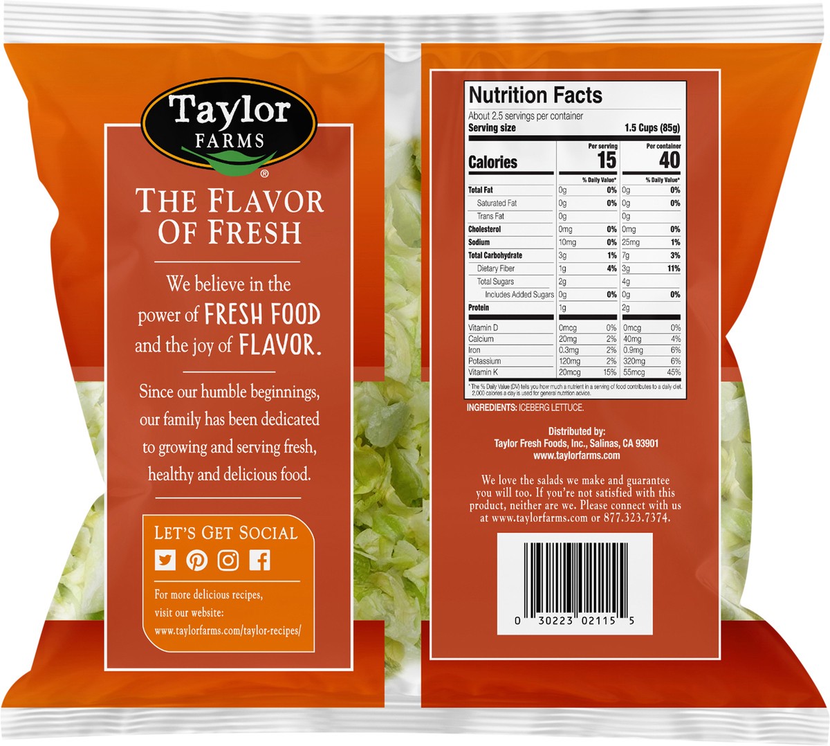 slide 2 of 3, Taylor Farms Lettuce, 8 oz