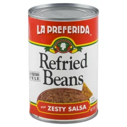 La Preferida Refried Beans with Zesty Salsa