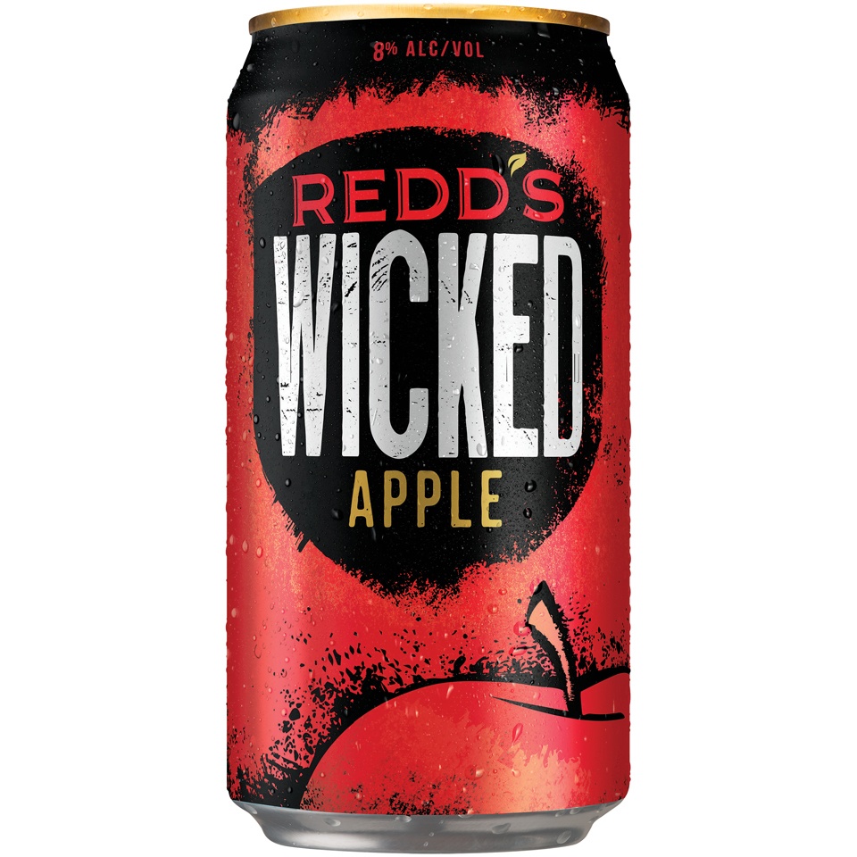 slide 1 of 1, Redd's Wicked Apple Hard Ale 12-10 fl. oz. Cans, 10 ct; 12 fl oz