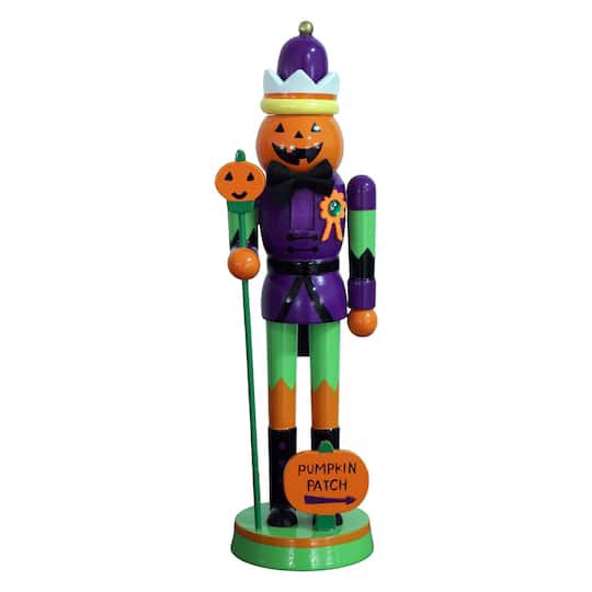 slide 1 of 2, 9.5" Pumpkin Nutcracker By Ashland, 9.5 in